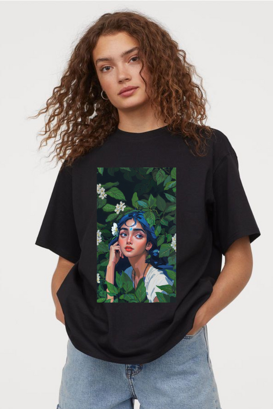 Blue Inspired Women Printed Tshirt